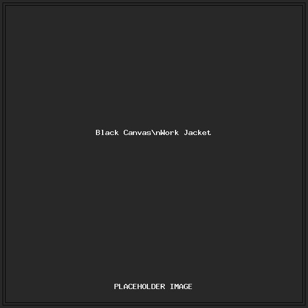 Black Canvas Work Jacket