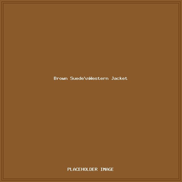 Brown Suede Western Jacket