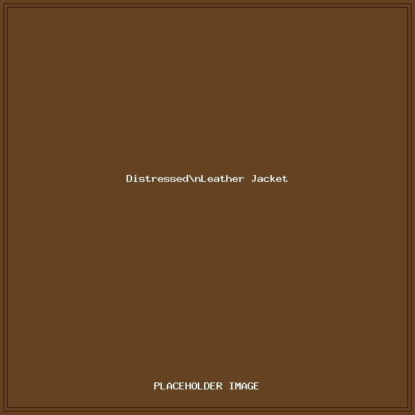 Distressed Leather Western Jacket