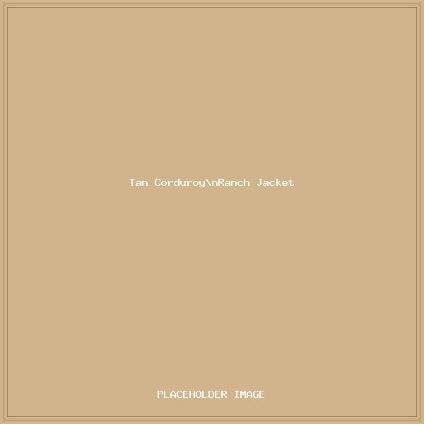 Tan Corduroy Ranch Jacket
