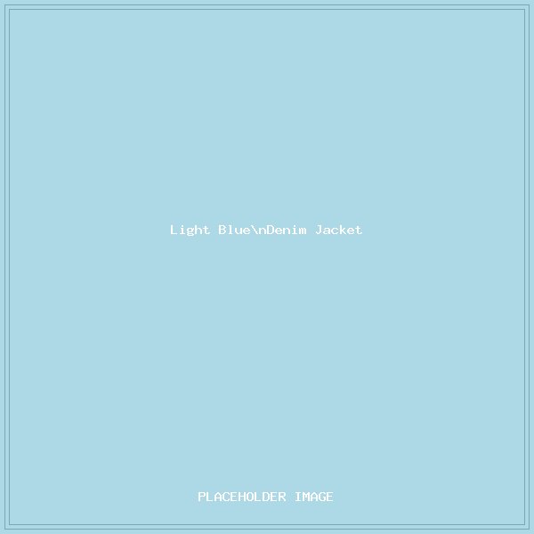 Light Blue Denim Western Jacket