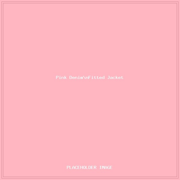 Pink Denim Jacket - Fitted