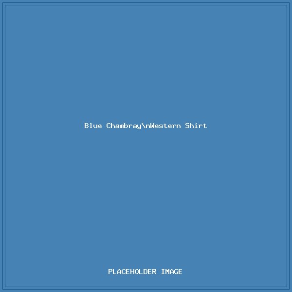 Blue Chambray Western Shirt