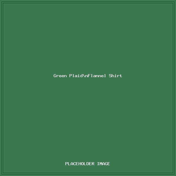 Green Plaid Flannel Western Shirt
