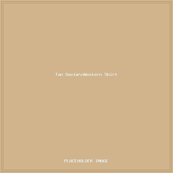 Tan Denim Western Shirt