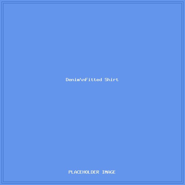 Denim Western Shirt - Fitted