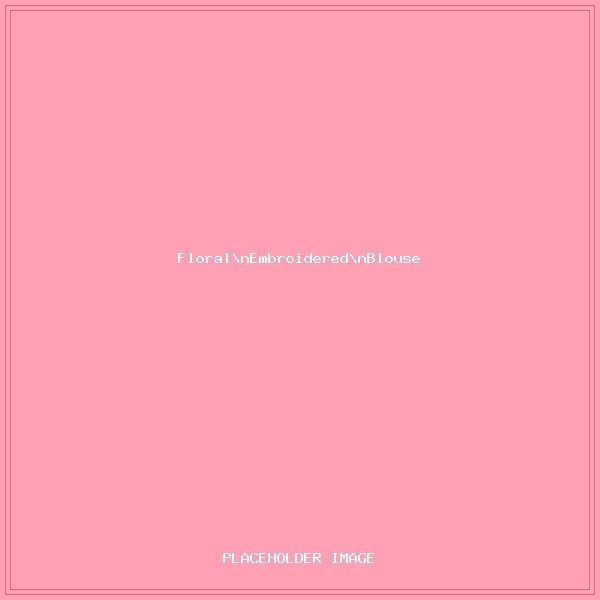 Floral Embroidered Western Blouse