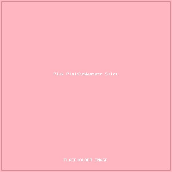 Pink Plaid Western Snap Shirt